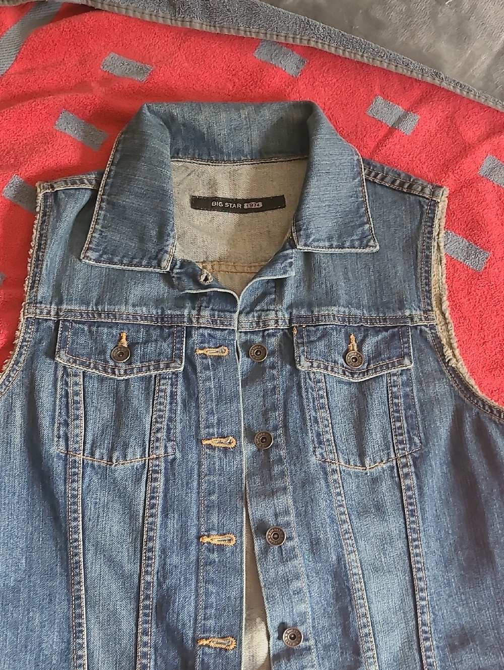 Big Star Womens Blue Denim Vest